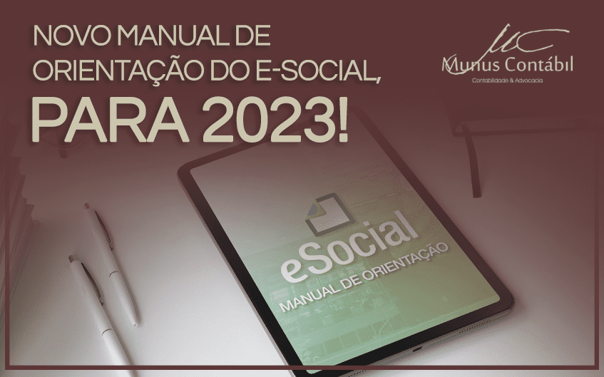 Novo manual de orientação do E-social para 2023!